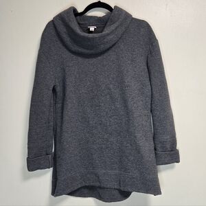 Merona Womens Grey Cozy Cotton Turtleneck Sweater Size Large